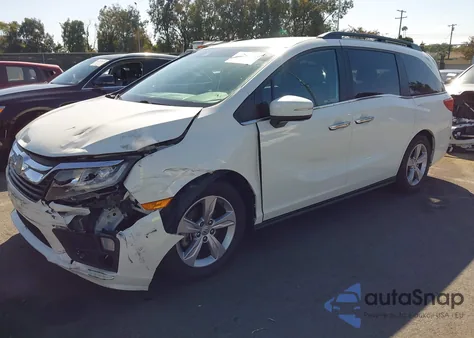 2019 Honda Odyssey Ex z USA, uszkodzony, nr VIN 5FNRL6H5XKB002697